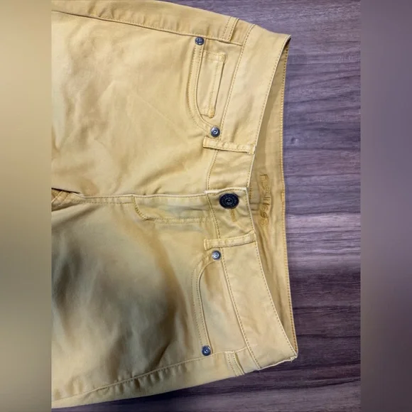 Maurices Stretch Yellow Denim Skinny Jeans - Size  S (6-8) - Picture 2 of 4
